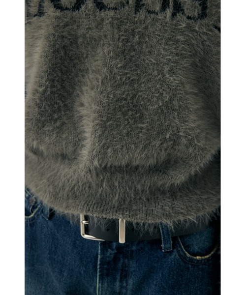 MOUSSY(マウジー)の「【ZOZO・一部店舗限定】SHAGGY MOUSSY LOGO KNIT / シャギーマウジーロゴニット(ニット/セーター・レディース・ブラック/ブラウン/チャコールグレー/アイボリー・FREE)」の13枚目の写真