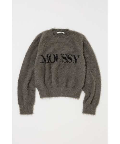 MOUSSY(マウジー)の「【ZOZO・一部店舗限定】SHAGGY MOUSSY LOGO KNIT / シャギーマウジーロゴニット(ニット/セーター・レディース・ブラック/ブラウン/チャコールグレー/アイボリー・FREE)」の14枚目の写真