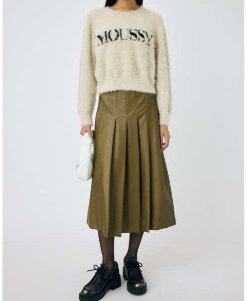 MOUSSY(マウジー)の「【ZOZO・一部店舗限定】SHAGGY MOUSSY LOGO KNIT / シャギーマウジーロゴニット(ニット/セーター・レディース・ブラック/ブラウン/チャコールグレー/アイボリー・FREE)」の17枚目の写真
