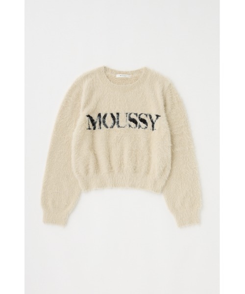 MOUSSY(マウジー)の「【ZOZO・一部店舗限定】SHAGGY MOUSSY LOGO KNIT / シャギーマウジーロゴニット(ニット/セーター・レディース・ブラック/ブラウン/チャコールグレー/アイボリー・FREE)」の18枚目の写真