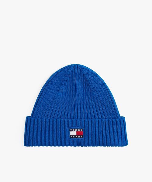 tommy jeans(トミー ジーンズ)の「ヘリテージコアビーニー(ニットキャップ/ビーニー・メンズ・ブラック/インディゴブルー・FREE)」の1枚目の写真