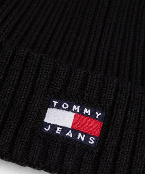 tommy jeans(トミー ジーンズ)の「ヘリテージコアビーニー(ニットキャップ/ビーニー・メンズ・ブラック/インディゴブルー・FREE)」の4枚目の写真