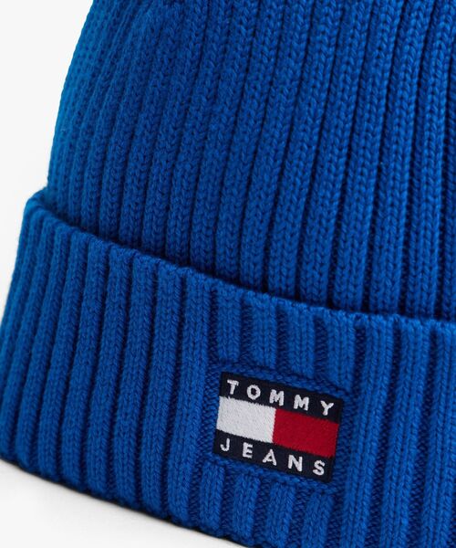 tommy jeans(トミー ジーンズ)の「ヘリテージコアビーニー(ニットキャップ/ビーニー・メンズ・ブラック/インディゴブルー・FREE)」の7枚目の写真