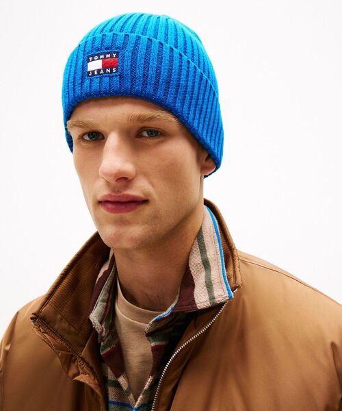 tommy jeans(トミー ジーンズ)の「ヘリテージコアビーニー(ニットキャップ/ビーニー・メンズ・ブラック/インディゴブルー・FREE)」の8枚目の写真