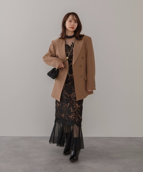 セール】【LEJA】フラワーレースドットストーンチュールIライン