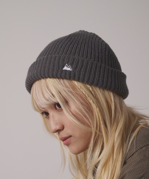 FIRST DOWN(ファーストダウン)の「リブロール ニットワッチキャップ(ニットキャップ/ビーニー・メンズ・パープル/ベージュ/オレンジ/グレー/オフホワイト/ブラック・F)」の9枚目の写真