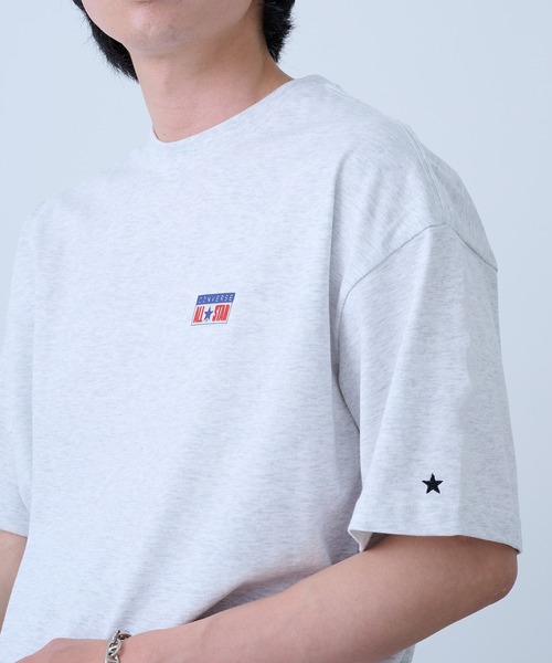 CONVERSE(コンバース)の「【CONVERSE】天竺プレートロゴ ショートスリーブTシャツ 6222-2830 MNY(Tシャツ/カットソー・メンズ・オフホワイト/ブラック/ホワイト・L/LL/M)」の15枚目の写真