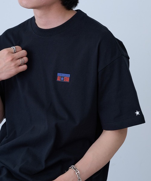 CONVERSE(コンバース)の「【CONVERSE】天竺プレートロゴ ショートスリーブTシャツ 6222-2830 MNY(Tシャツ/カットソー・メンズ・オフホワイト/ブラック/ホワイト・L/LL/M)」の22枚目の写真