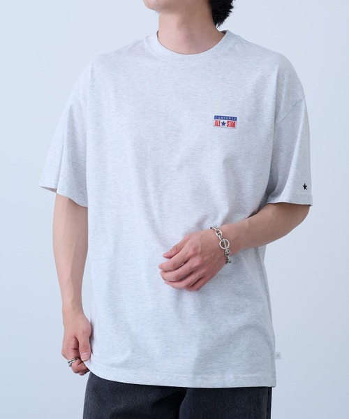 CONVERSE(コンバース)の「【CONVERSE】天竺プレートロゴ ショートスリーブTシャツ 6222-2830 MNY(Tシャツ/カットソー・メンズ・オフホワイト/ブラック/ホワイト・L/LL/M)」の16枚目の写真