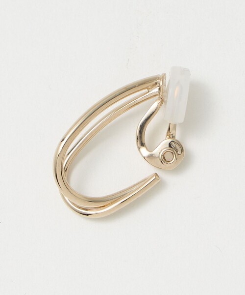 BEAUTY&YOUTH UNITED ARROWS(ビューティーアンドユースユナイテッドアローズ)の「メタル 2ライン イヤリング(イヤリング・レディース・シルバー/ゴールド・FREE)」の3枚目の写真