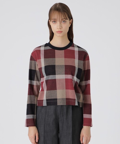 新品未使用タグ付き　ブルーレーベルクレストブリッジチェックハートカットソー38 BLUE LABEL CRESTBRIDGE（ブルーレーベルクレストブリッジ）の