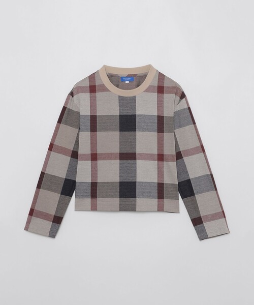 クレストブリッジチェックジャカードジャージープルオーバー（Tシャツ