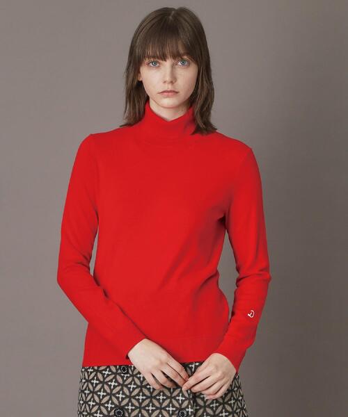 DRESSTERIOR(ドレステリア)の「【CLASSY.12月号/otonaMUSE11月号掲載】ウールブレンド天竺タートルニット(ニット/セーター・レディース・ダークグレー/レッド系/ライトベージュ/ブラック・40/38/36)」の4枚目の写真