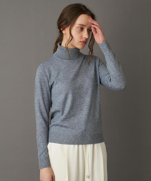 DRESSTERIOR(ドレステリア)の「【CLASSY.12月号/otonaMUSE11月号掲載】ウールブレンド天竺タートルニット(ニット/セーター・レディース・ダークグレー/レッド系/ライトベージュ/ブラック・40/38/36)」の13枚目の写真