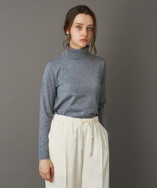 DRESSTERIOR(ドレステリア)の「【CLASSY.12月号/otonaMUSE11月号掲載】ウールブレンド天竺タートルニット(ニット/セーター・レディース・ダークグレー/レッド系/ライトベージュ/ブラック・40/38/36)」の14枚目の写真