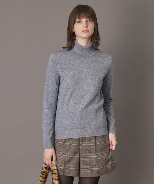 DRESSTERIOR(ドレステリア)の「【CLASSY.12月号/otonaMUSE11月号掲載】ウールブレンド天竺タートルニット(ニット/セーター・レディース・ダークグレー/レッド系/ライトベージュ/ブラック・40/38/36)」の18枚目の写真