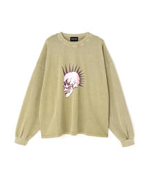 DANKE SCHON | 【WEB&DEPOT限定】DankeSchon/ダンケシェーン/PIGMENt L/S TEE SKULL(Tシャツ/カットソー)
