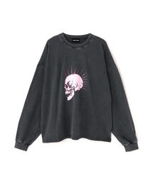 【WEB&DEPOT限定】DankeSchon/ダンケシェーン/PIGMENt L/S TEE SKULL