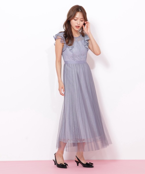 JILL by JILL STUART(ジルバイジルスチュアート)の「◇ 配色パイピングレースワンピース(ワンピース・レディース・グリーン/ブルー/グレー・MEDIUM/SMALL)」の6枚目の写真