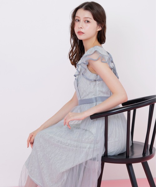JILL by JILL STUART(ジルバイジルスチュアート)の「◇ 配色パイピングレースワンピース(ワンピース・レディース・グリーン/ブルー/グレー・MEDIUM/SMALL)」の11枚目の写真