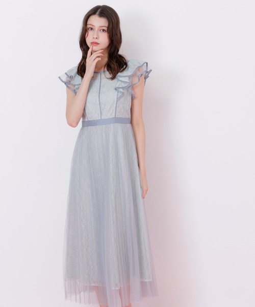 JILL by JILL STUART(ジルバイジルスチュアート)の「◇ 配色パイピングレースワンピース(ワンピース・レディース・グリーン/ブルー/グレー・MEDIUM/SMALL)」の18枚目の写真
