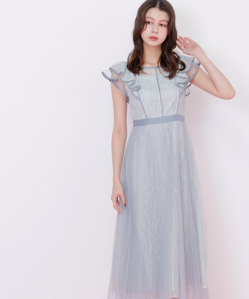JILL by JILL STUART(ジルバイジルスチュアート)の「◇ 配色パイピングレースワンピース(ワンピース・レディース・グリーン/ブルー/グレー・MEDIUM/SMALL)」の17枚目の写真