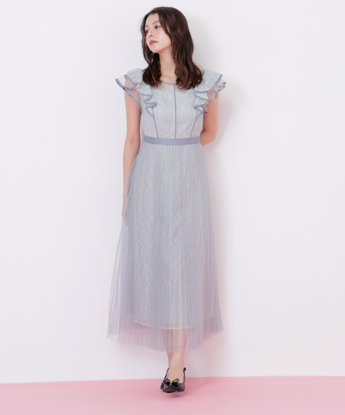 JILL by JILL STUART(ジルバイジルスチュアート)の「◇ 配色パイピングレースワンピース(ワンピース・レディース・グリーン/ブルー/グレー・MEDIUM/SMALL)」の15枚目の写真