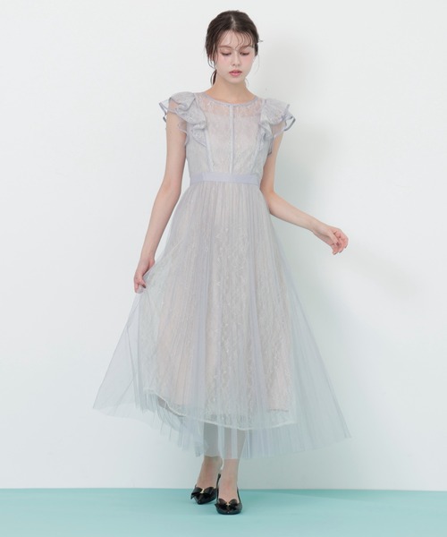 JILL by JILL STUART(ジルバイジルスチュアート)の「◇ 配色パイピングレースワンピース(ワンピース・レディース・グリーン/ブルー/グレー・MEDIUM/SMALL)」の21枚目の写真