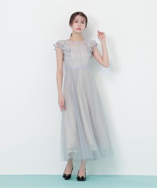 JILL by JILL STUART(ジルバイジルスチュアート)の「◇ 配色パイピングレースワンピース(ワンピース・レディース・グリーン/ブルー/グレー・MEDIUM/SMALL)」の22枚目の写真