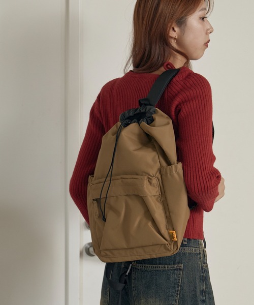 KELTY（ケルティ）の「KELTY/ケルティ 80's KINCHAKU DAYPACK バックパック（バックパック/リュック・メンズ・ブラック/モカ/グレー・FREE）」の13枚目の写真
