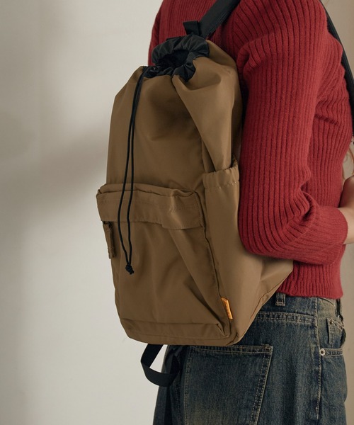 KELTY（ケルティ）の「KELTY/ケルティ 80's KINCHAKU DAYPACK バックパック（バックパック/リュック・メンズ・ブラック/モカ/グレー・FREE）」の6枚目の写真
