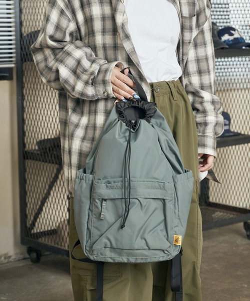 KELTY（ケルティ）の「KELTY/ケルティ 80's KINCHAKU DAYPACK バックパック（バックパック/リュック・メンズ・ブラック/モカ/グレー・FREE）」の11枚目の写真