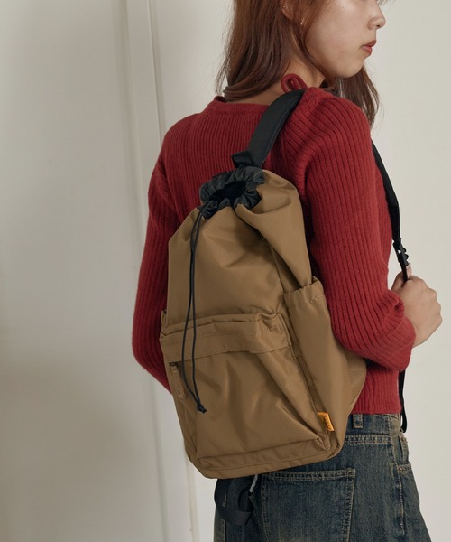 KELTY（ケルティ）の「KELTY/ケルティ 80's KINCHAKU DAYPACK バックパック（バックパック/リュック・メンズ・ブラック/モカ/グレー・FREE）」の22枚目の写真