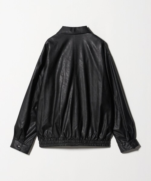 green label relaxing（グリーンレーベルリラクシング）の「A2 レザーライク ブルゾン（ブルゾン・メンズ・ブラック・XL/L/S/M）」の18枚目の写真