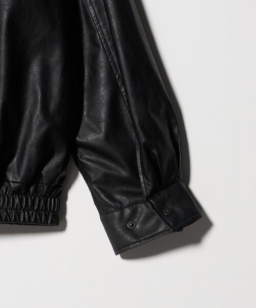 green label relaxing（グリーンレーベルリラクシング）の「A2 レザーライク ブルゾン（ブルゾン・メンズ・ブラック・XL/L/S/M）」の8枚目の写真