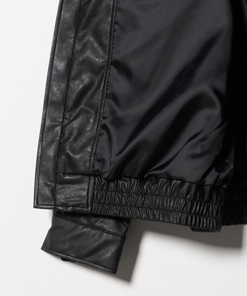 green label relaxing（グリーンレーベルリラクシング）の「A2 レザーライク ブルゾン（ブルゾン・メンズ・ブラック・XL/L/S/M）」の12枚目の写真