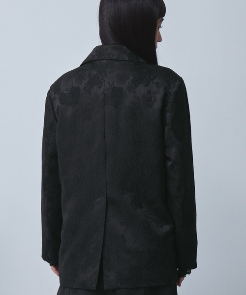 セール】ジャカードダブルテーラードジャケット（テーラードジャケット