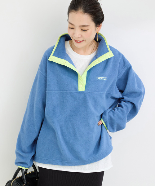 DISCUS（ディスカス）の「DISCUS ATHLETIC/ディスカス アスレチック 別注 フリースプルオーバー（Tシャツ/カットソー・レディース・ピンク/グリーン/チャコールグレー/ブルー・FREE）」の4枚目の写真