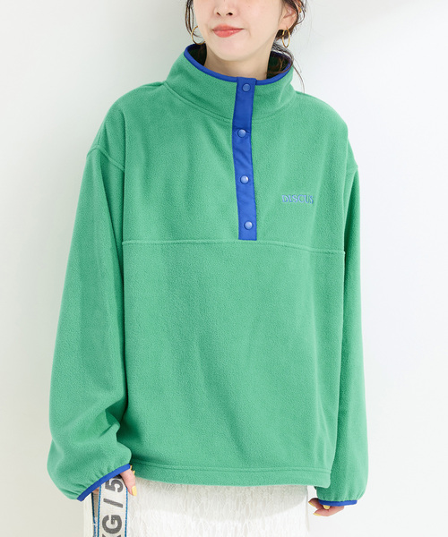 DISCUS（ディスカス）の「DISCUS ATHLETIC/ディスカス アスレチック 別注 フリースプルオーバー（Tシャツ/カットソー・レディース・ピンク/グリーン/チャコールグレー/ブルー・FREE）」の3枚目の写真