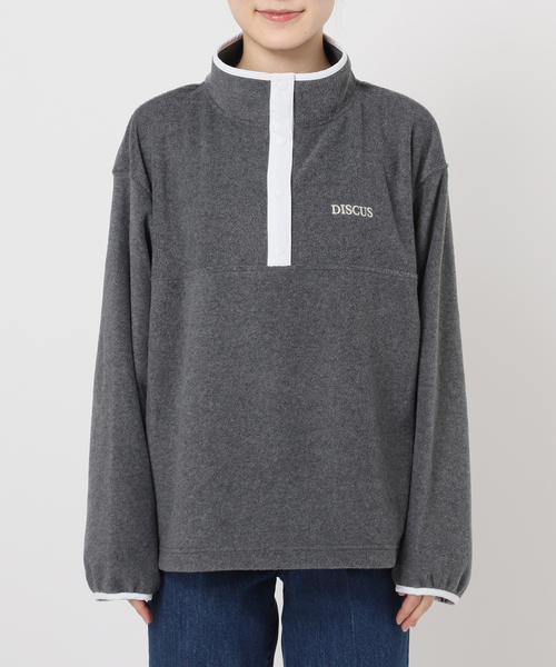 DISCUS（ディスカス）の「DISCUS ATHLETIC/ディスカス アスレチック 別注 フリースプルオーバー（Tシャツ/カットソー・レディース・ピンク/グリーン/チャコールグレー/ブルー・FREE）」の9枚目の写真