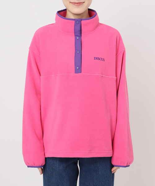 DISCUS（ディスカス）の「DISCUS ATHLETIC/ディスカス アスレチック 別注 フリースプルオーバー（Tシャツ/カットソー・レディース・ピンク/グリーン/チャコールグレー/ブルー・FREE）」の15枚目の写真