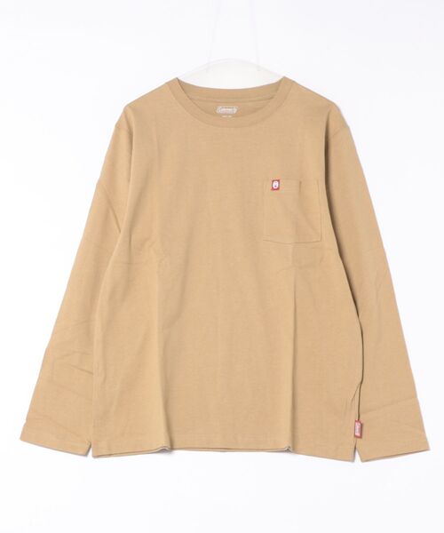 COLEMAN(コールマン)の「【Coleman】1P REG CREW L/S(Tシャツ/カットソー・メンズ・グレー/ベージュ/ホワイト/ブラック・X-LARGE/MEDIUM/LARGE/SMALL)」の1枚目の写真