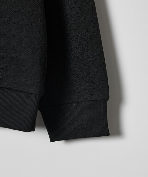 ABAHOUSE GRAY（アバハウスグレイ）の「【ソフトタッチ】フクレジャガード 千鳥柄 長袖Tシャツ（Tシャツ/カットソー・メンズ・モカ/ホワイト/ブラック/グレイッシュベージュ・46/48）」の9枚目の写真