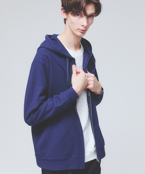 ABAHOUSE GRAY（アバハウスグレイ）の「【ソフトタッチ】フクレジャガード 千鳥柄 長袖Tシャツ（Tシャツ/カットソー・メンズ・モカ/ホワイト/ブラック/グレイッシュベージュ・46/48）」の16枚目の写真