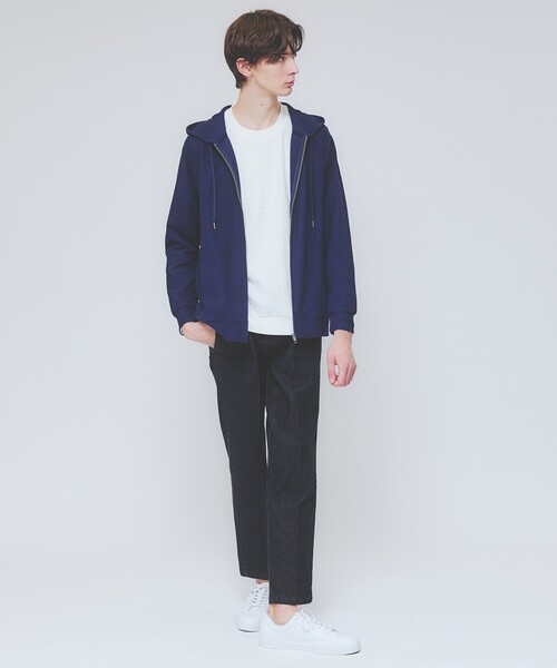 ABAHOUSE GRAY（アバハウスグレイ）の「【ソフトタッチ】フクレジャガード 千鳥柄 長袖Tシャツ（Tシャツ/カットソー・メンズ・モカ/ホワイト/ブラック/グレイッシュベージュ・46/48）」の17枚目の写真