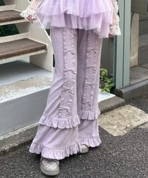 DECORATE RIBBON FLARE パンツ