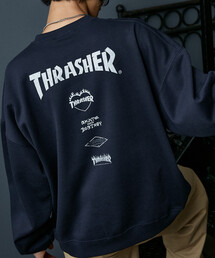 THRASHER(スラッシャー)のTHRASHER/スラッシャー 別注 LOGO CREW BACK PRINT SWEAT(限定展開)(スウェット)