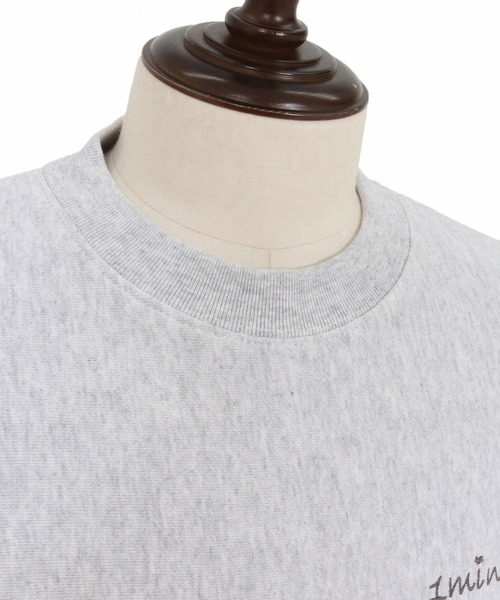 1minute 1second（ワンミニットワンセカンド）の「msw1781-12oz heavy weight sweatshirt with cursive embroidery トレーナー(1M25F260)（スウェット・メンズ・ネイビー/アッシュ/ブラック・XL/L/M/S）」の9枚目の写真