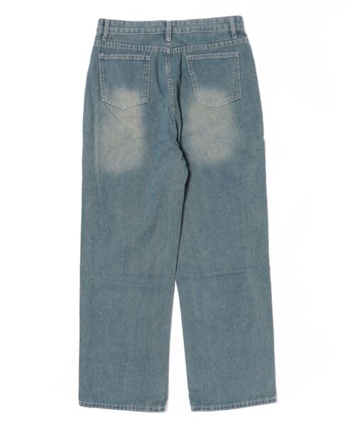 urge：（アージコロン ）の「【URGE：】ハイウエスト ストレート デニム（デニムパンツ・レディース・ネイビー・SMALL/MEDIUM/LARGE/X-LARGE）」の2枚目の写真