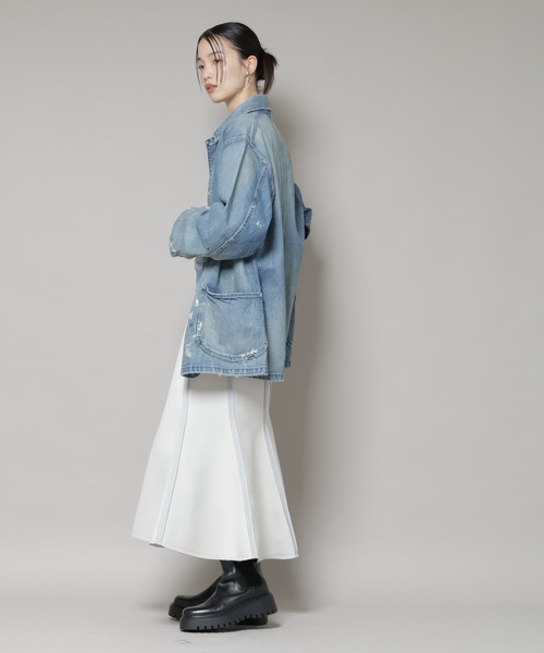 Lee（リー）の「Lee/VINTAGE LOCO JACKET（カバーオール・レディース・ブルー・M/L）」の9枚目の写真